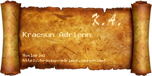 Kracsun Adrienn névjegykártya